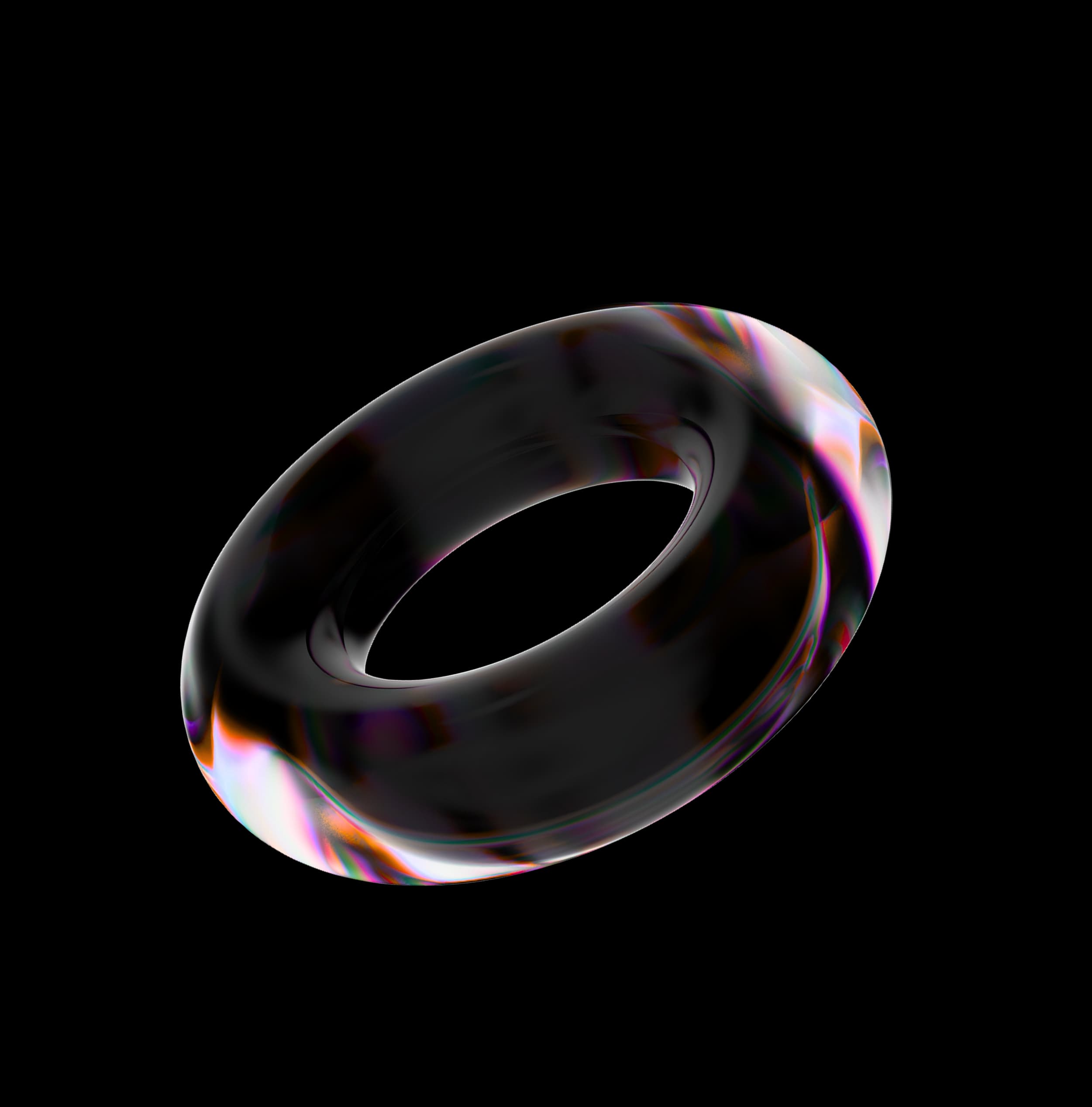 Glass Donut 3D