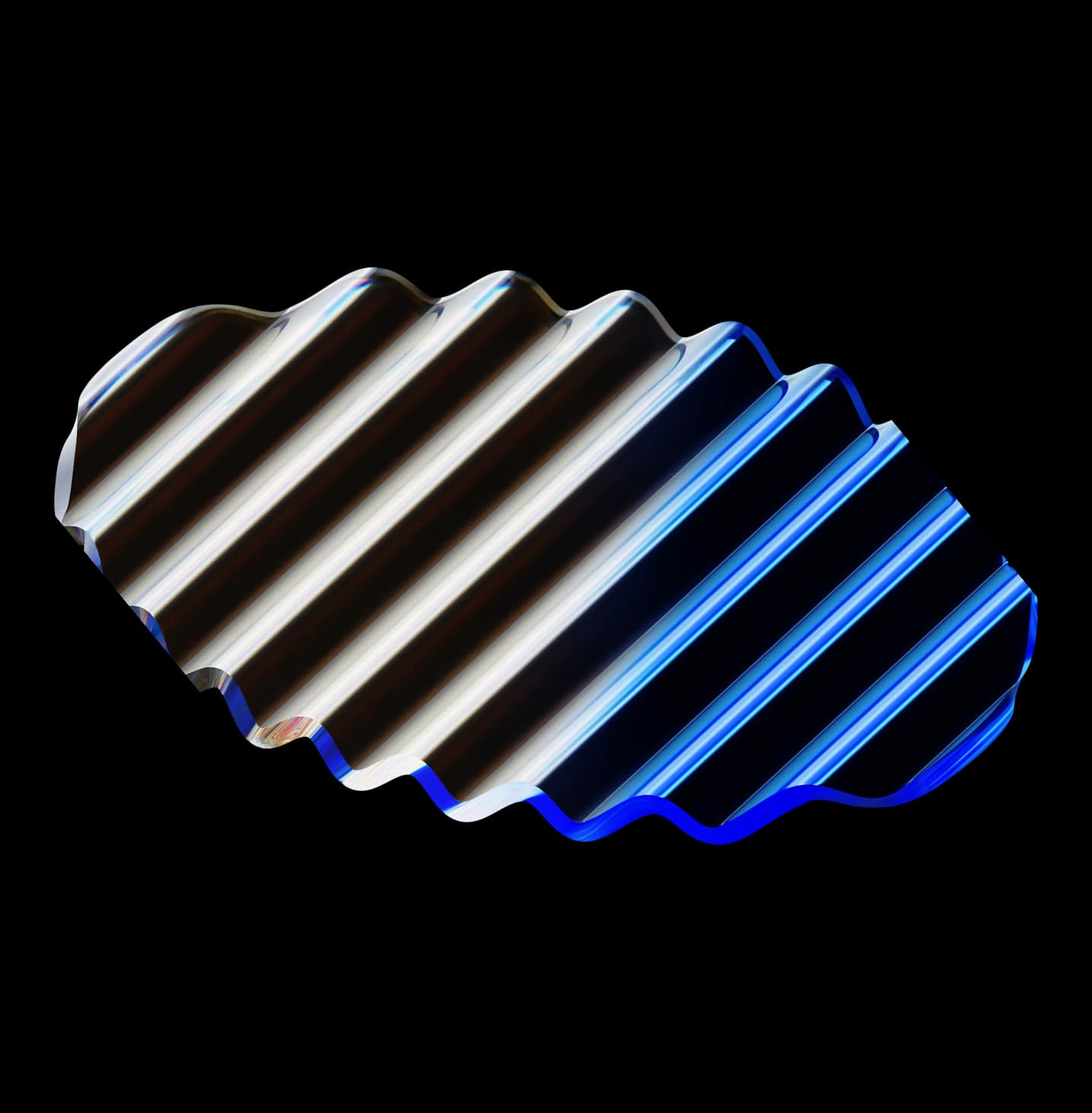 Decorative glass shape