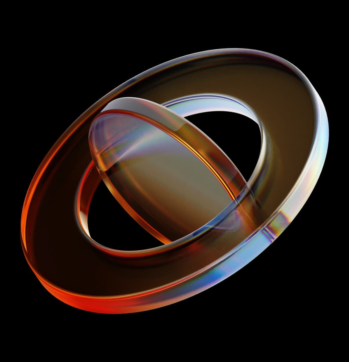 Decorative glass shape